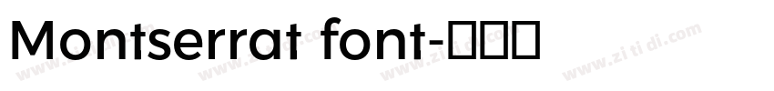 Montserrat font字体转换